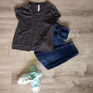 Aeropostale short sleeve cardigan